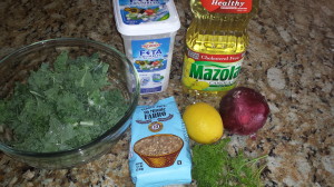 kale farro salad