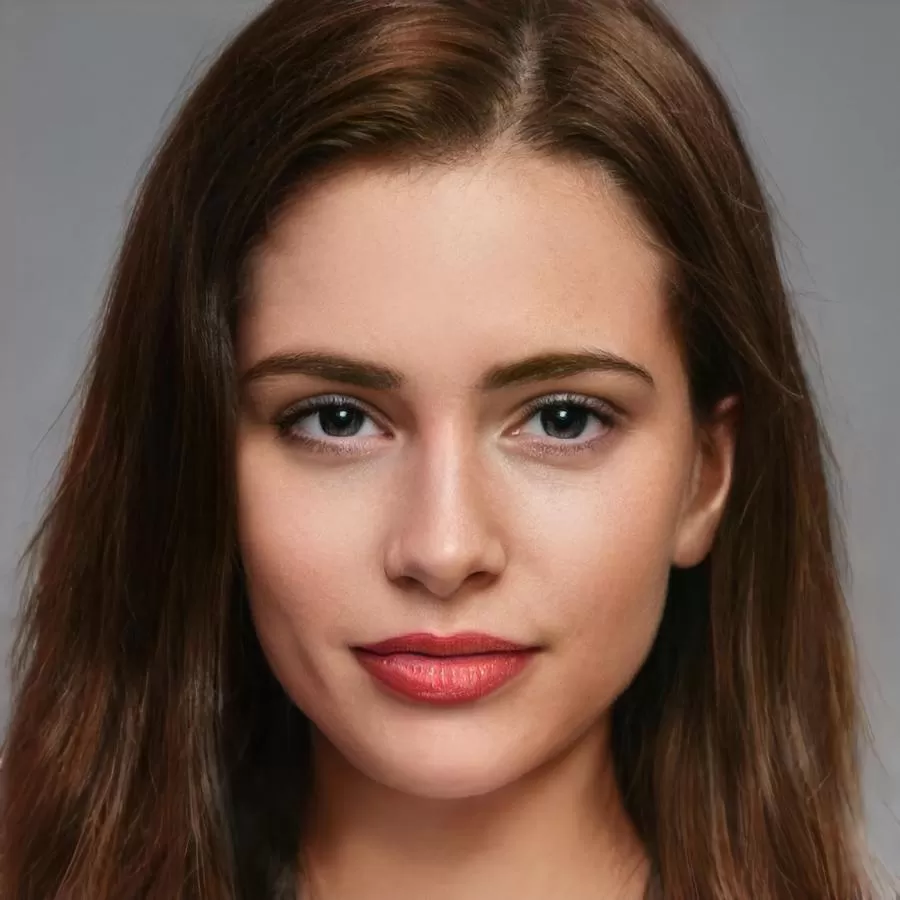 pretty woman with clear skin