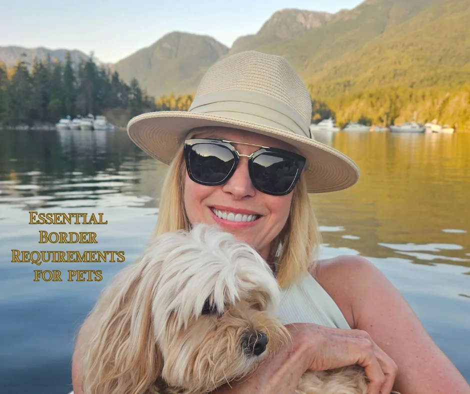 Woman holding a dog